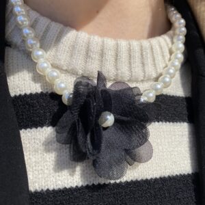 Colier perle B Flower